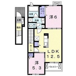 フェリーチェ六条Ａの物件間取画像